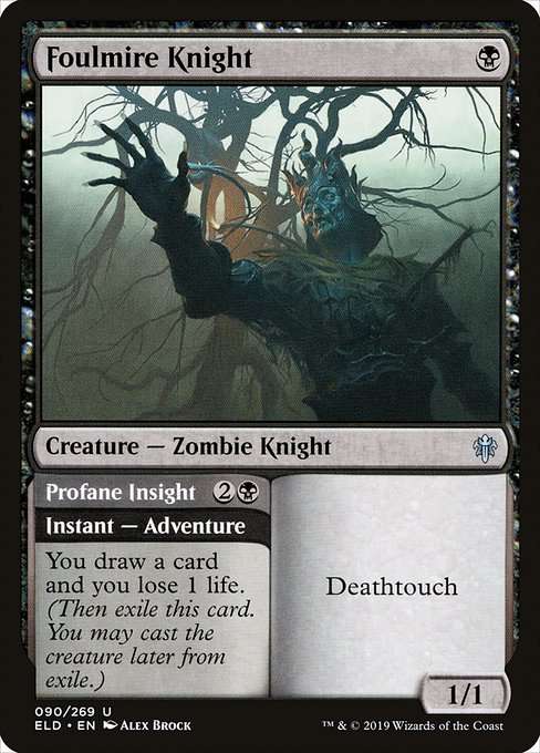 Foulmire Knight // Profane Insight [Foil]