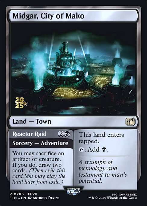 Midgar, City of Mako // Reactor Raid [Foil]