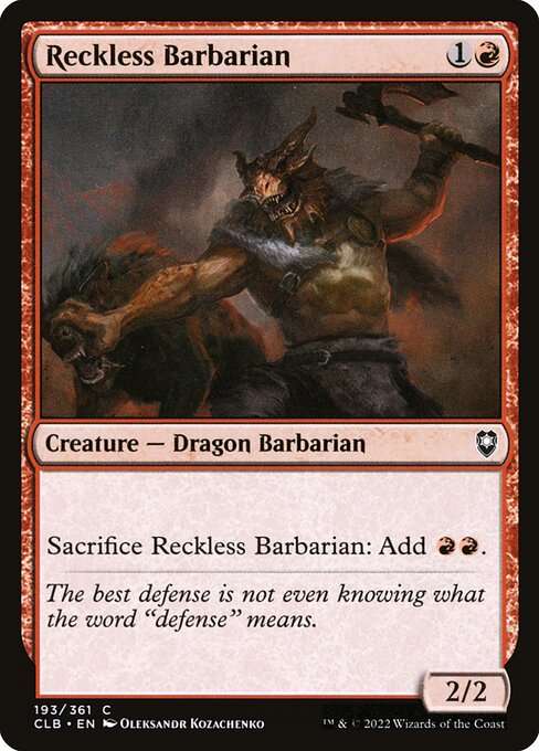 Reckless Barbarian [Foil]