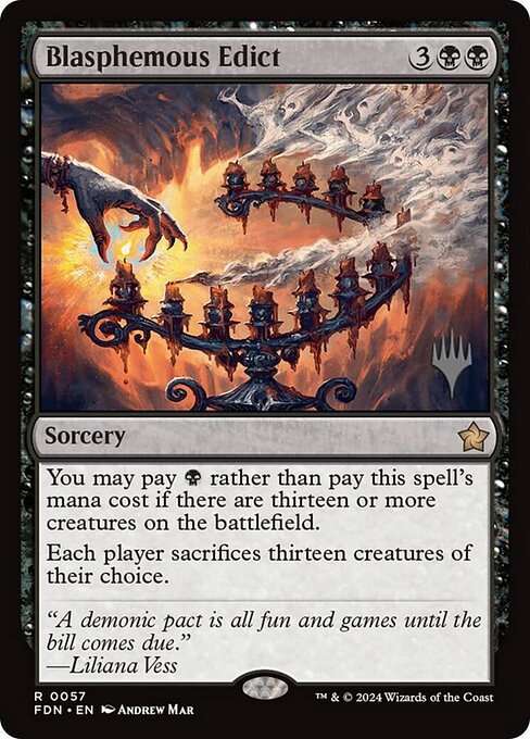 Blasphemous Edict [Foil]