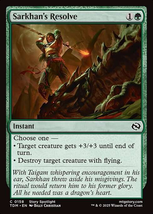 Sarkhan's Resolve [Foil]