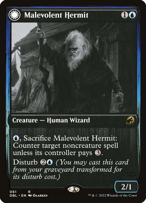Malevolent Hermit // Benevolent Geist [Foil]