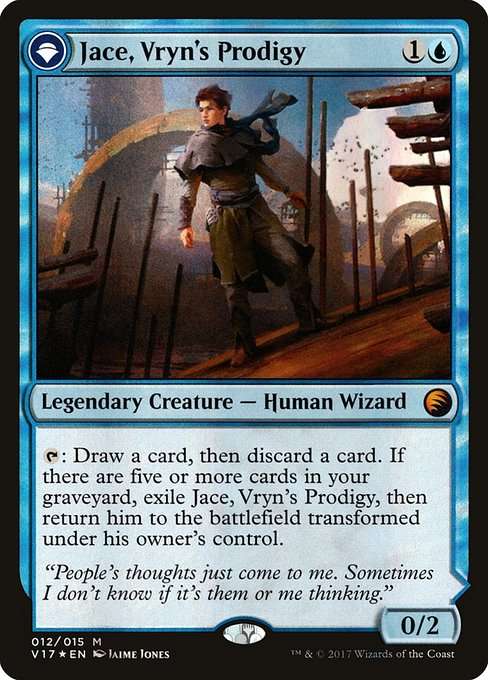 Jace, Vryn's Prodigy // Jace, Telepath Unbound [Foil]