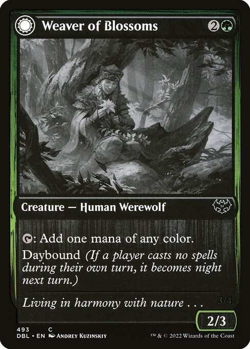 Weaver of Blossoms // Blossom-Clad Werewolf [Foil]