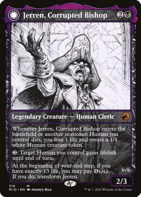 Jerren, Corrupted Bishop // Ormendahl, the Corrupter [Foil]