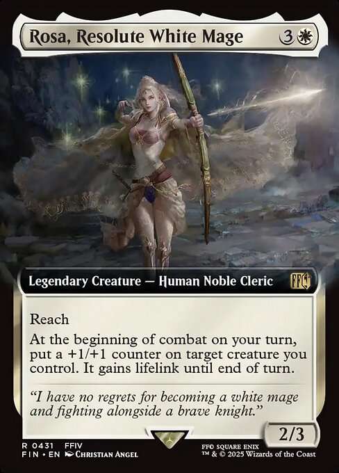 Rosa, Resolute White Mage [Foil]