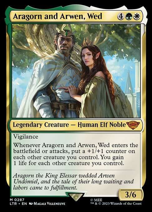 Aragorn and Arwen, Wed [Foil]