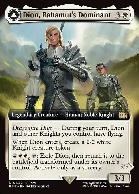 Dion, Bahamut's Dominant // Bahamut, Warden of Light [Foil]
