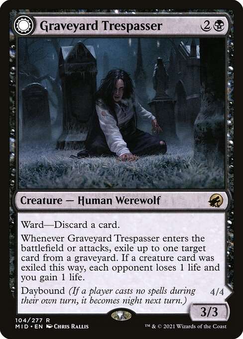 Graveyard Trespasser // Graveyard Glutton [Foil]