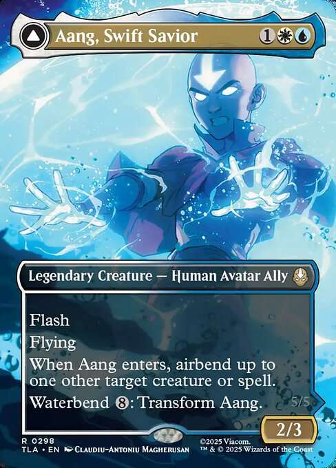 Aang, Swift Savior // Aang and La, Ocean's Fury [Foil]