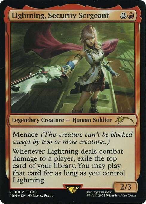 Lightning, Security Sergeant [Foil]