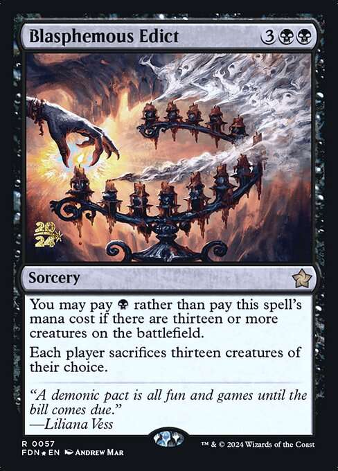 Blasphemous Edict [Foil]
