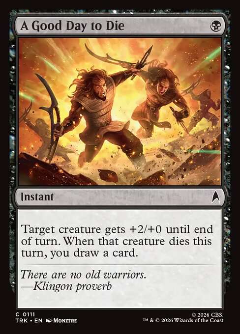 A Good Day to Die [Foil]