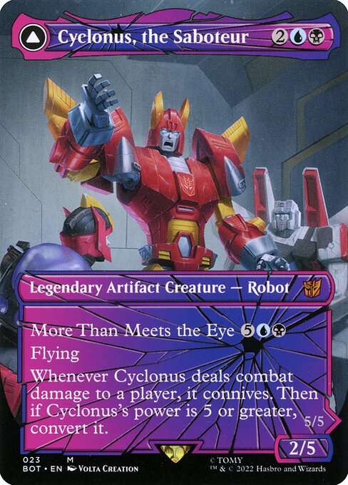 Cyclonus, the Saboteur // Cyclonus, Cybertronian Fighter [Foil]