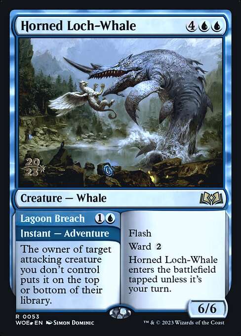 Horned Loch-Whale // Lagoon Breach [Foil]