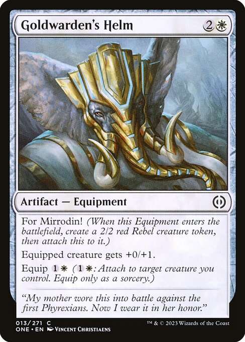 Goldwarden's Helm [Foil]