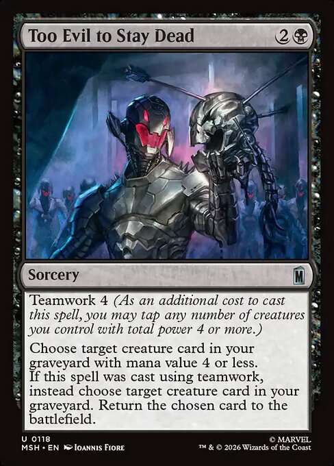 Too Evil to Stay Dead [Foil]
