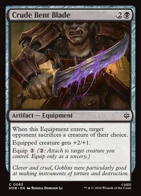 Crude Bent Blade [Foil]