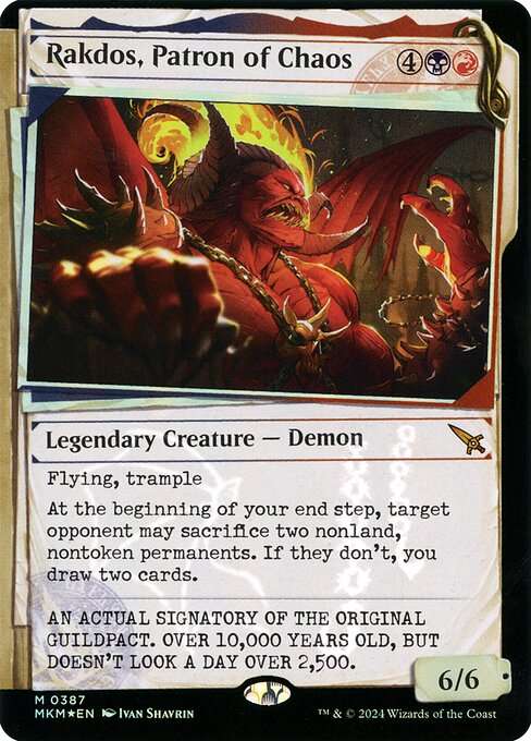 Rakdos, Patron of Chaos [Foil]