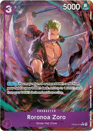 Roronoa Zoro [Alternate Art PRB-02] — Premium Booster 2