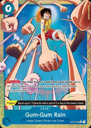 Gum-Gum Rain [Alternate Art PRB-02] — Premium Booster 2