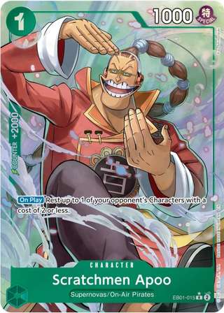 Scratchmen Apoo [Alternate Art PRB-02] — Premium Booster 2