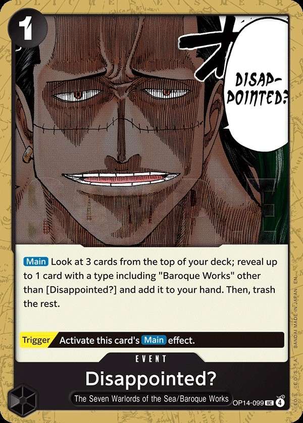 Disappointed?