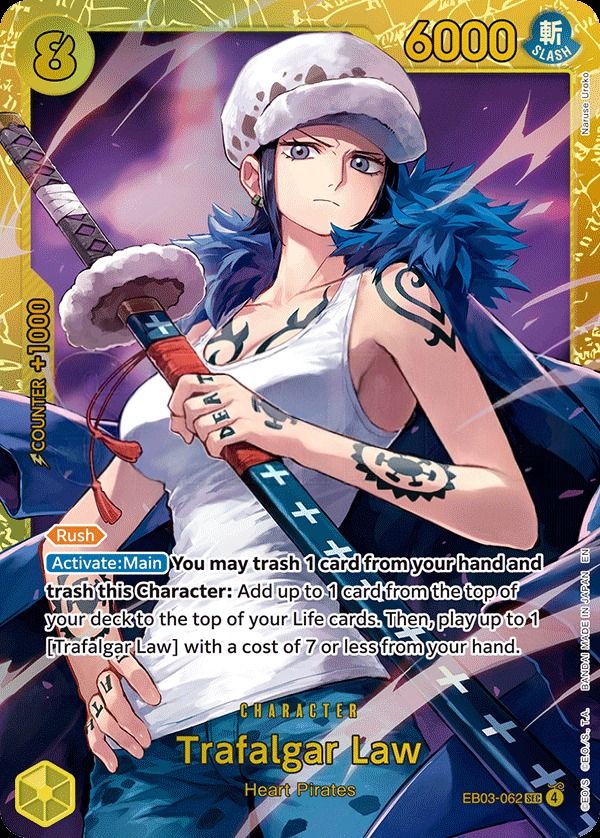Trafalgar Law [Alt Art] #EB03-062 Price - One Piece Heroines