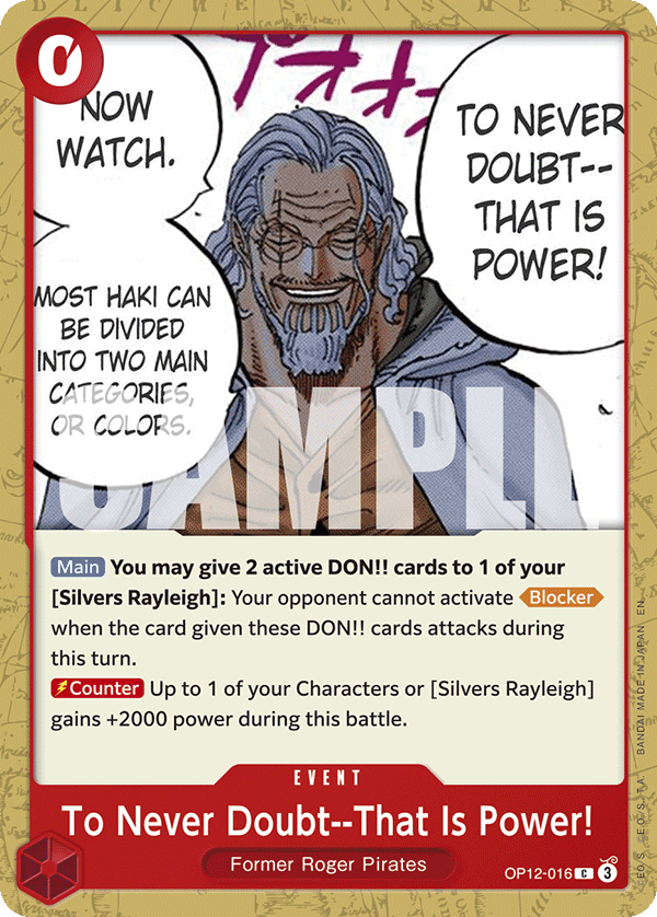To Never Doubt, That Is Power!
