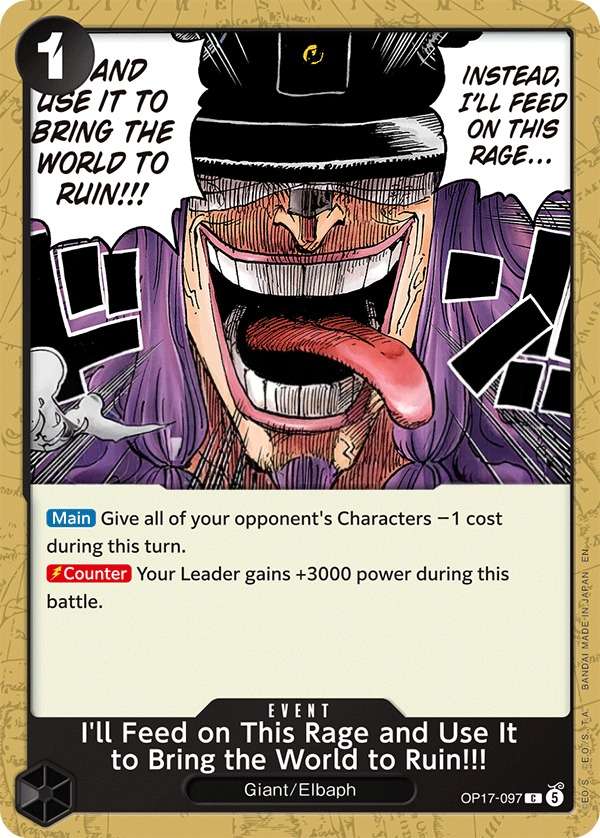 I'll Feed on This Rage and Use It to Bring the World to Ruin!!!