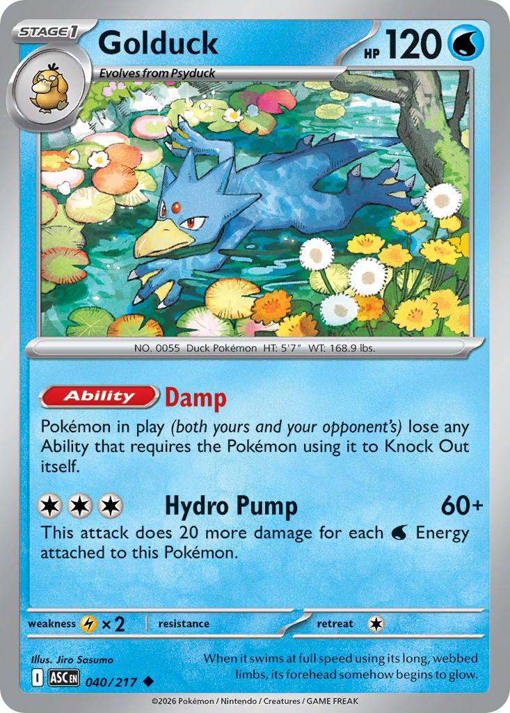 Golduck [Reverse Holo]