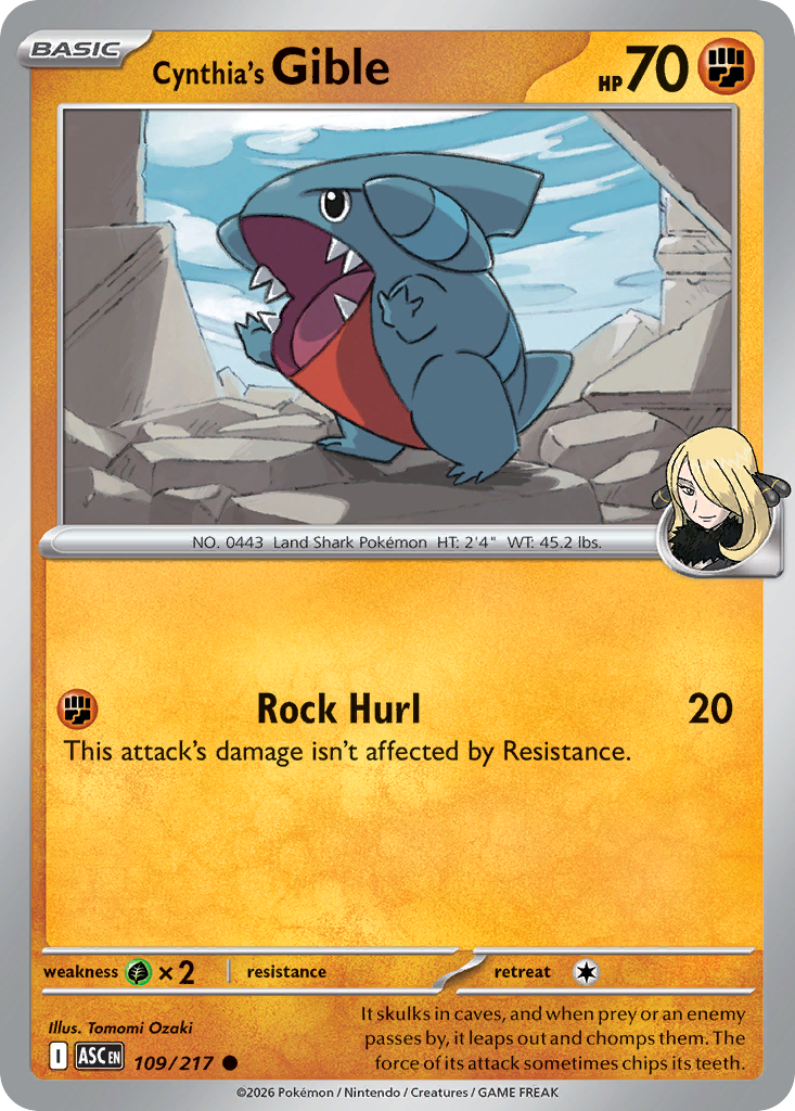 Cynthia's Gible [Reverse Holo]