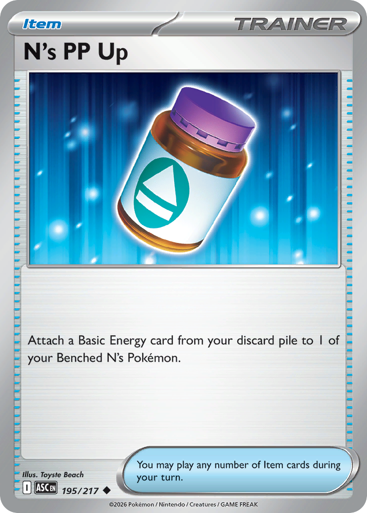 N's PP Up [Reverse Holo]