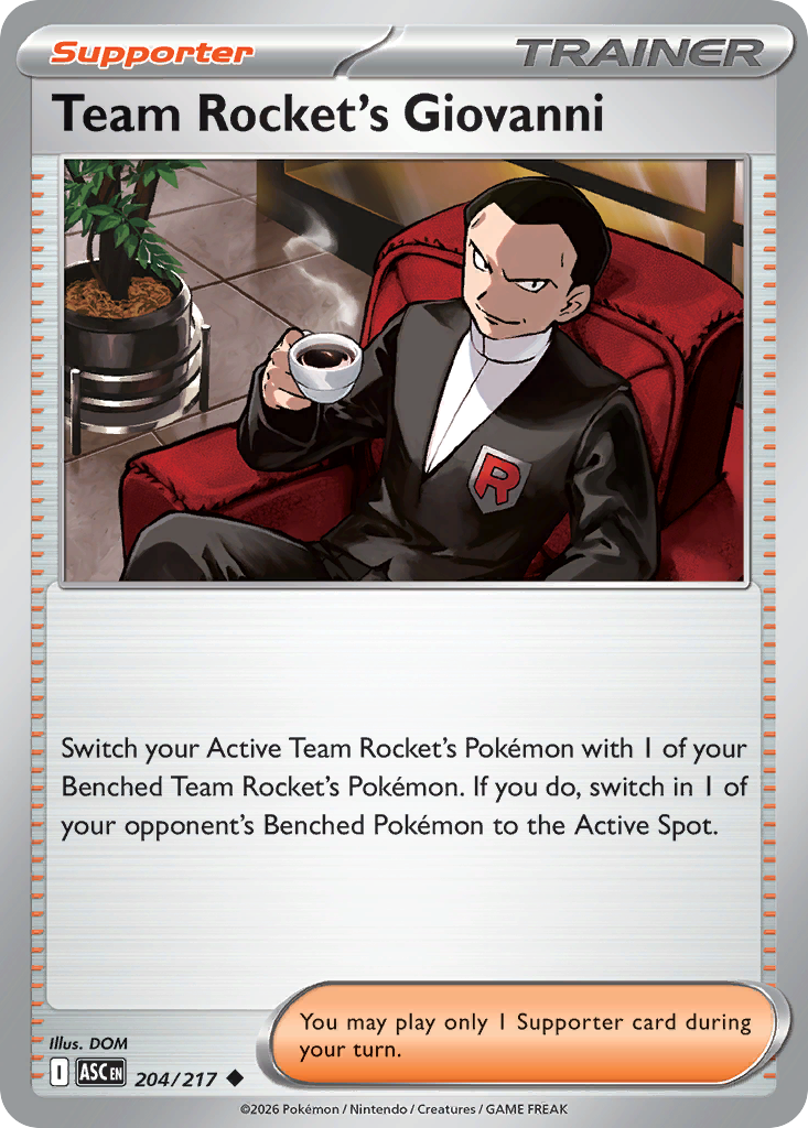 Team Rocket's Giovanni [Reverse Holo]