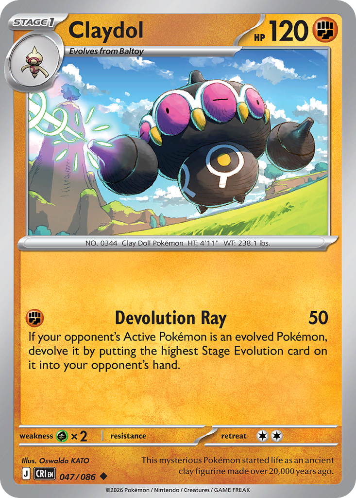 Claydol [Reverse Holo]