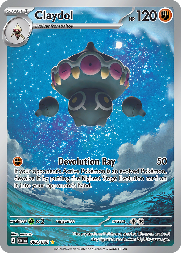 Claydol #092/086 Price - Chaos Rising | Pack Magik
