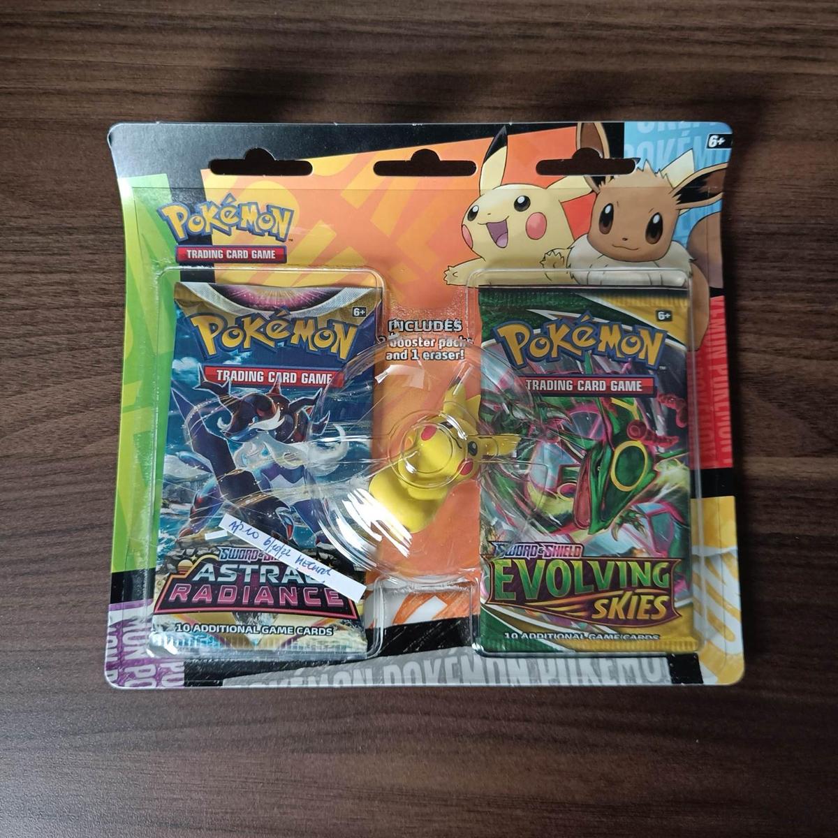 Back to School Pikachu Eraser 2-Pack Blister