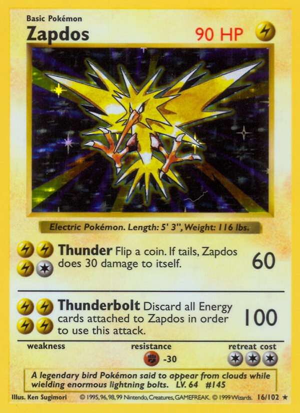 Zapdos [Shadowless]