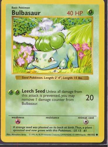 Bulbasaur [Shadowless]