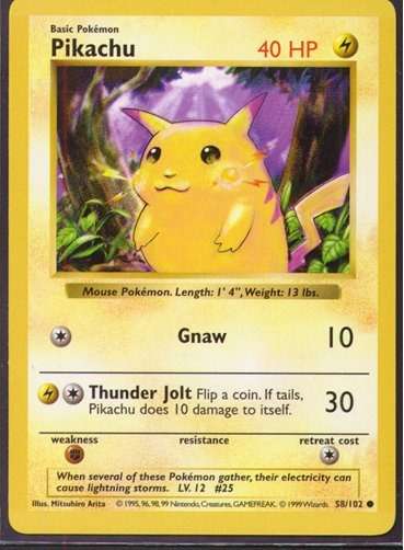 Pikachu [Shadowless]