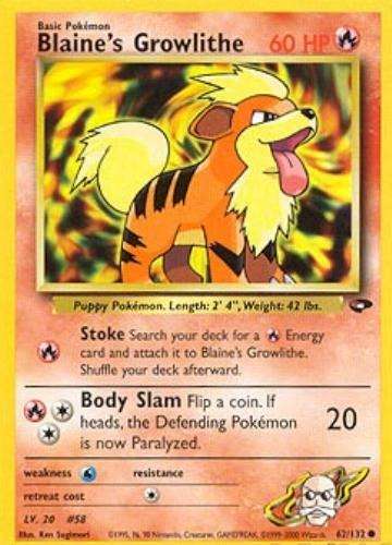 Blaine's Growlithe