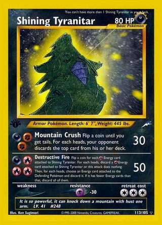 Shining Tyranitar — Neo Destiny